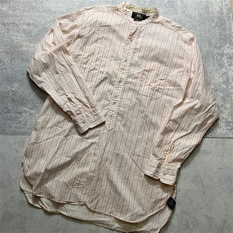 RRL work details band collar shirt | NOIR ONLINE