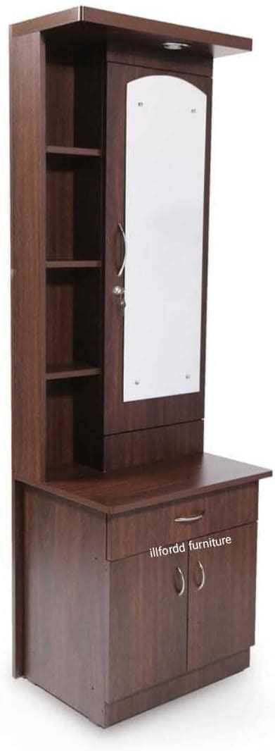 illfordd furniture Dressing Table Walnut Finish with Storage/Size ...