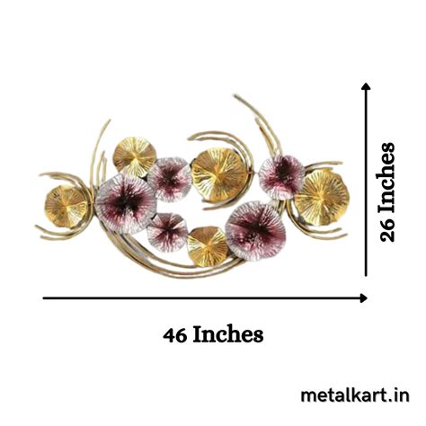 Metallic Moon plates wall decor (46 x 26 Inches) - Punam Metalcrafts