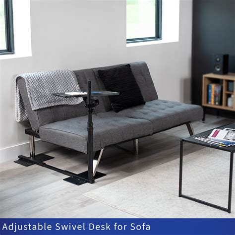 Black 20" x 15" Swivel Couch Desk – VIVO - desk solutions, screen mounting, and more