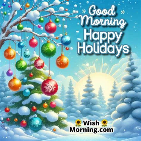 Good Morning and Merry Christmas Joyful Festive Wishes - Wish Morning