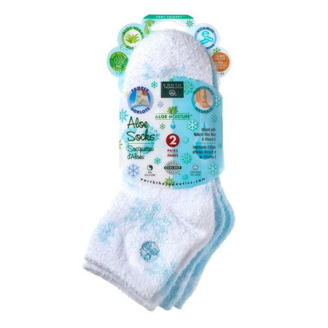 Aloe Vera Infused Socks - 2 Pack | Earth Therapeutics