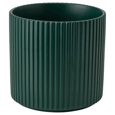 DAKSJUS plant pot, dark green, 12 cm (5") - IKEA