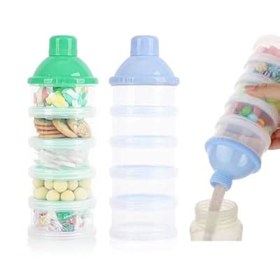 Manwetye 2 PCS 5 Layers Baby Milk Powder Dispenser, Portable India | Ubuy