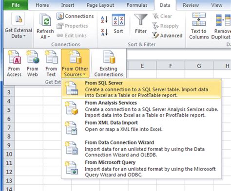 Image result for Excel SQL Create Table