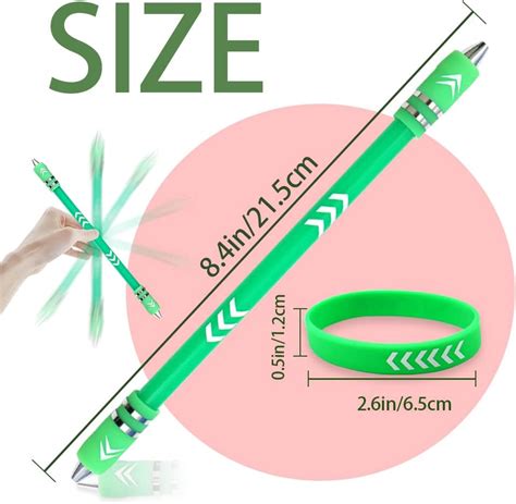 Buy Weighted Pen Spinning Mod with Silicone Bracelet, Metal Heads ...
