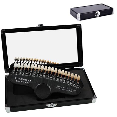 Buy Dental Teeth Shade Guide with Mirror, Professional Porcelain 3D R ...