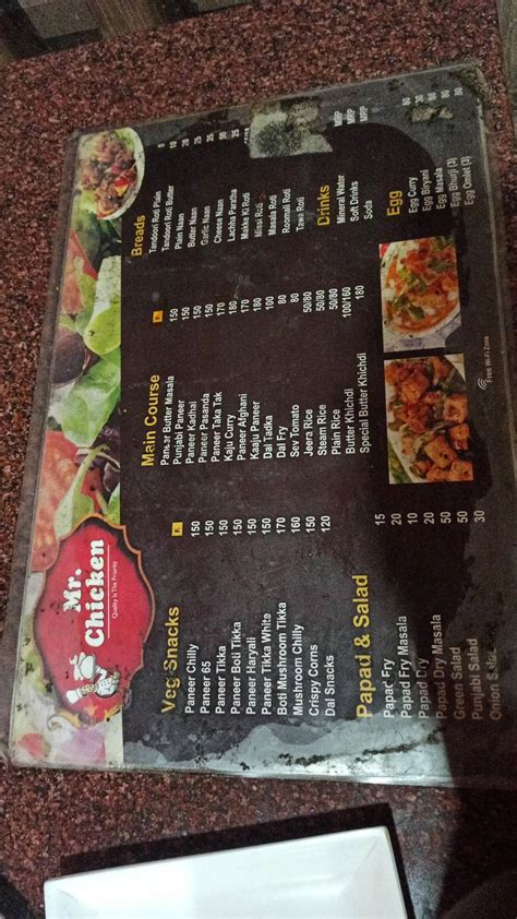 Menu at Kamal kapoor restaurant, Indore, Opp. Gurudwara 305