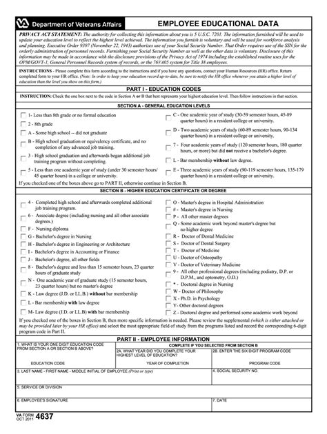 Va Form 4637 - Fill Online, Printable, Fillable, Blank | pdfFiller
