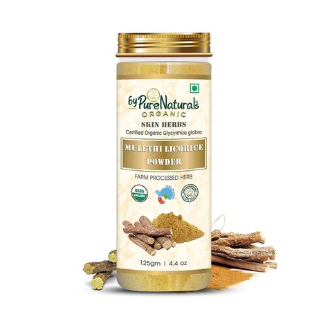 byPureNaturals 100% Natural Herbal Organic Mulethi Licorice Powder ...