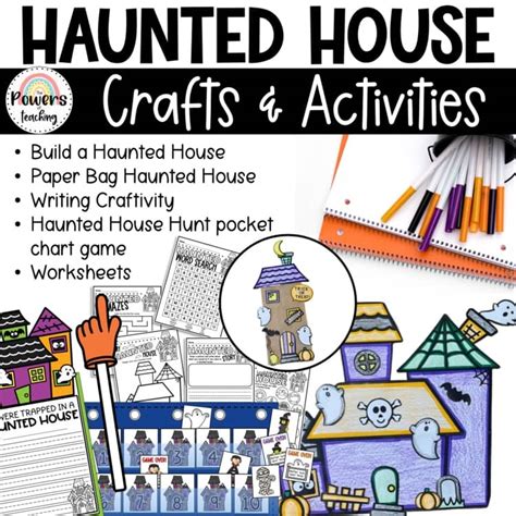 Haunted House Crafts & Activities | Build a Haunted House | Craftivity ...