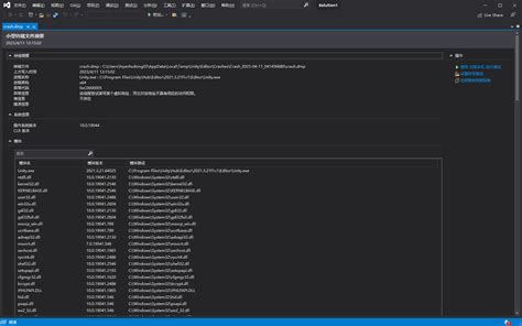 Unity Crash 的图像结果