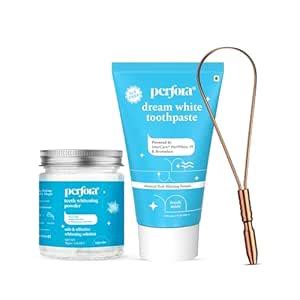 Perfora Tongue Cleaner With Fresh Mint Toothpaste & Teeth Whitening ...