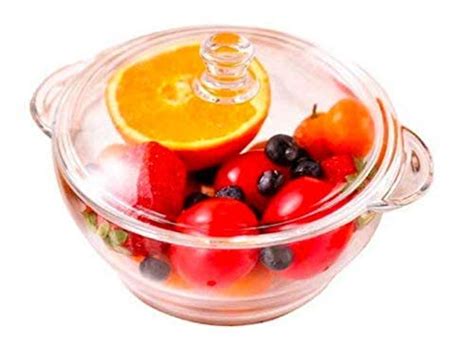 Buy Kosh Borosilicate Glass Casserole Deep Round Oven and Microwave ...