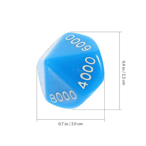 Rosarivae 24pcs Gaming Dice With Numbers Place Value | Ubuy India