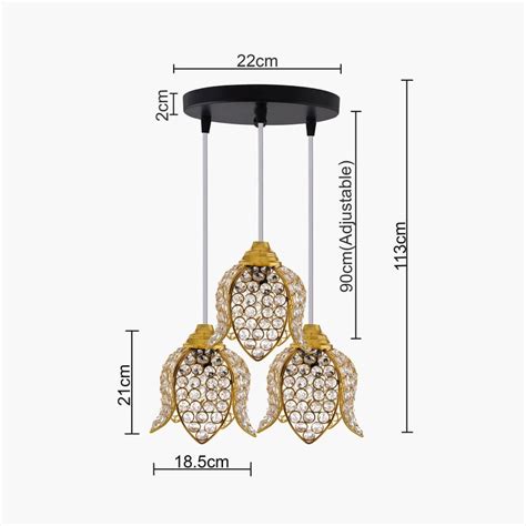 Buy HOMESAKE Metal Cluster Ceiling Lamp from Homesake at just INR 4598.0