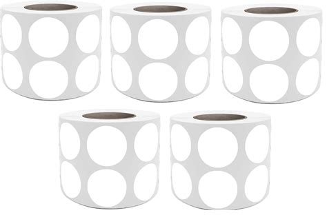 True-Ally 25 mm 2up Chromo Round Circle Dot Barcode Label 1 inch / 25mm ...