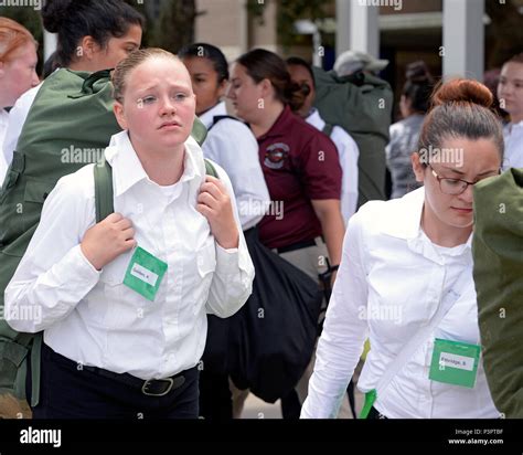 Texas ChalleNGe Academy-East candidates board the bus to the TCA-E ...