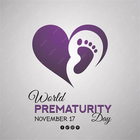 World Prematurity Day Social Media Poster Template 17th November ...