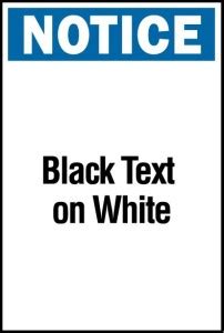 SRG INFOTECH NOTICE BLACK TEXT ON WHITE SIGN BOARD Emergency Sign Price ...