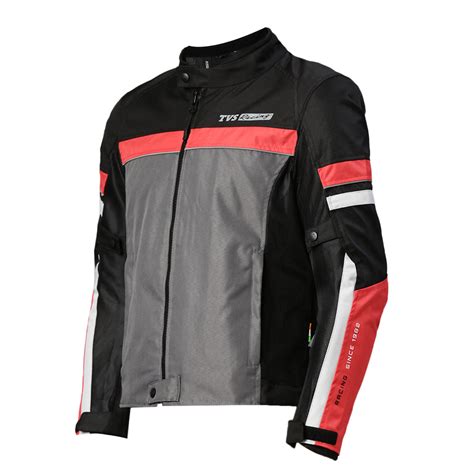 TVS Racing Street Striker Jacket Red Black – Style and Safety