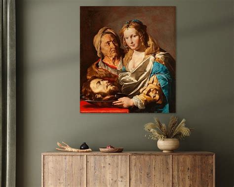 Salome with the Head of John the Baptist, Matthias Stom on canvas ...
