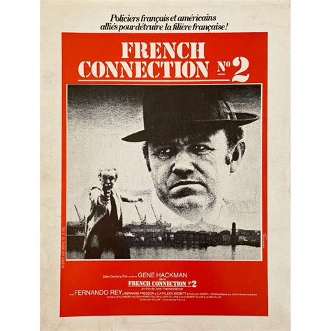 FRENCH CONNECTION II French Movie Poster - 10x12 in. - 1975 2p