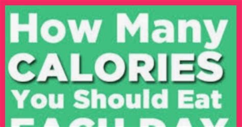 Calories: How many calories should we consume daily? Who should eat how ...