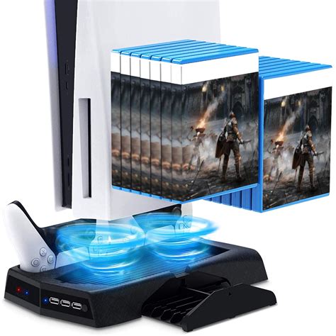 Buy Arespark PS5 Console Vertical Stand with Cooling Fan,Playstation 5 ...