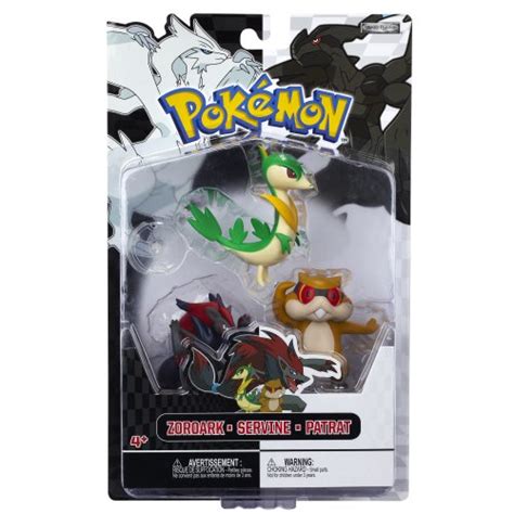 Buy Pokemon Figure Multipack B&W Series #3 Servine, Patrat And Zoroark ...
