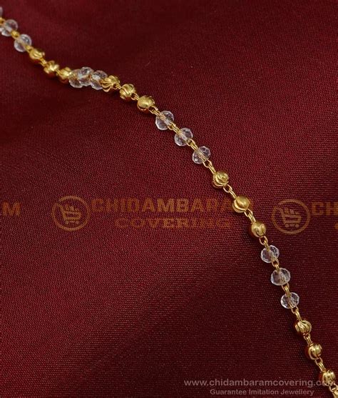 Buy Stylish One Gram Gold Light Weight Crystal Western Bracelet Design ...