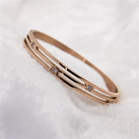Get Three Line Rosegold Bracelet – Sleek Layers, Shop Now