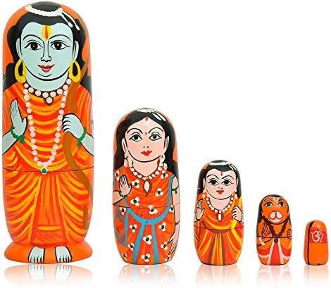Buy Toolart Fine Craft India Wooden God Russian Nesting Matryoshka ...