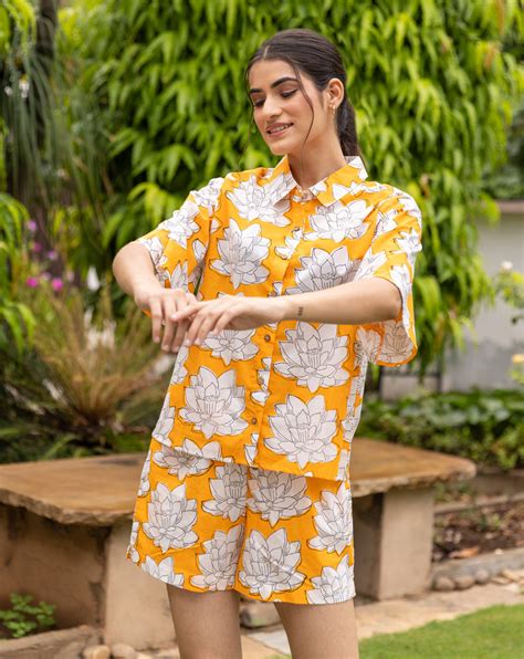 Mallika Shortees - Lotus Soft Cotton Shirt & Shorts Set – Local Nation