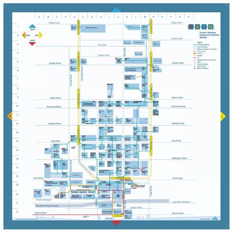 Toronto path map - The path Toronto map (Canada)