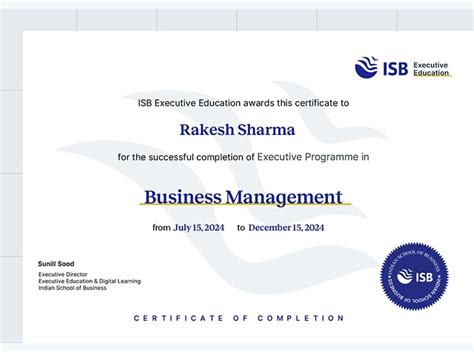 Executive Programme in Business Management | ISB Executive Education