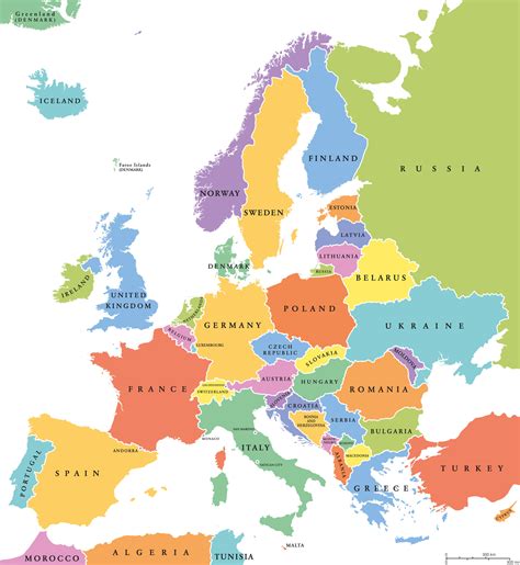 44 Countries Of Europe Map Map - N7wMgAR countries map of europe