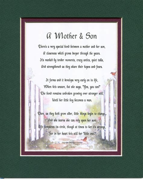 Printable Poems For Son From Mother