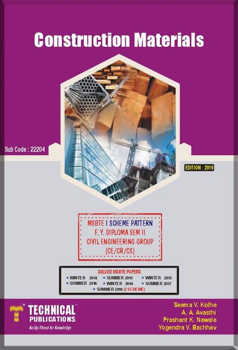 Construction Materials for MSBTE (I SCHEME PATTERN F.Y DIPLOMA SEM-II ...