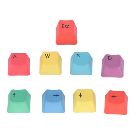 Goshyda Mechanical Keyboard Keycaps Wasd Keycaps Arrow Key Cap 9pcs ...