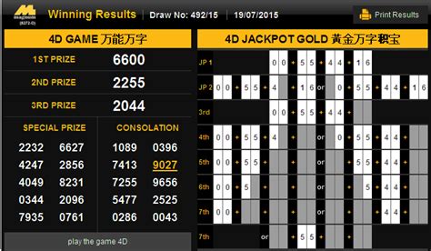 magnum 4d jackpot how to play
