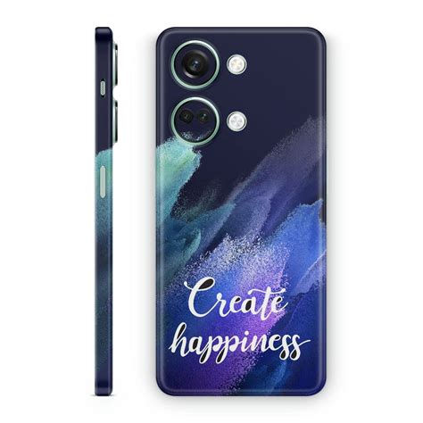 Mobile Skin Wrap Create Happiness on Blue Ice : Protect Your Phone and ...