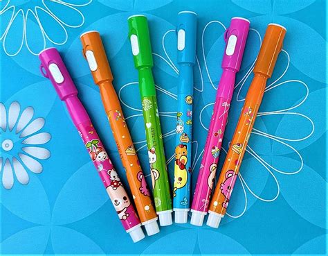 AK Store 3-Pack Invisible Ink Magic Pen with UV-Light, Spy Pen for Kids ...