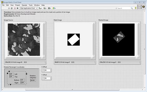 LabVIEW Mask 的图像结果