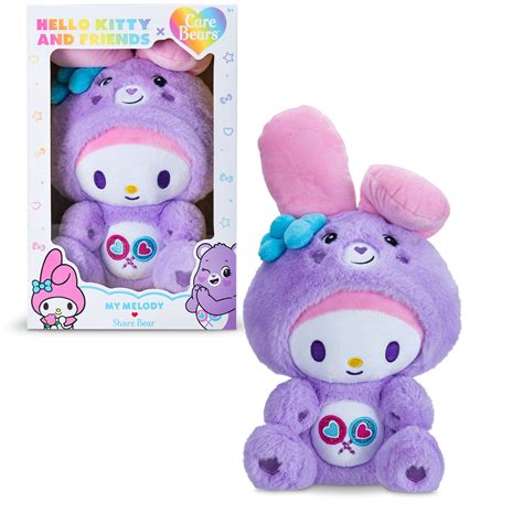 Care Bears x Hello Kitty , My Melody as Share Bear , 10" Collectible ...