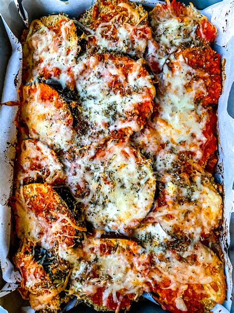 Healthy Eggplant Parmesan Recipe - Everything Delish