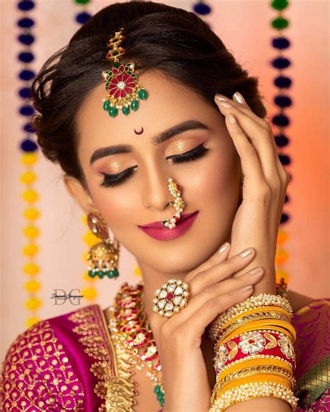 Image result for Marathi Bride Makeup