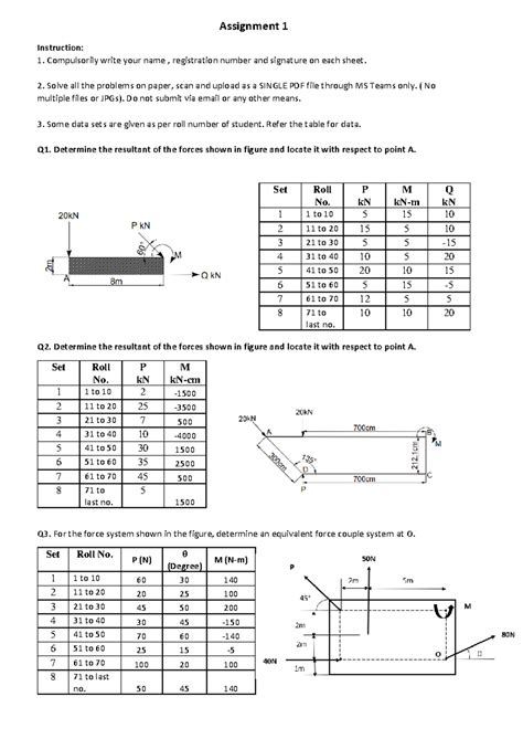 Assignment 1 - Compulsorily write your name , registration number and ...