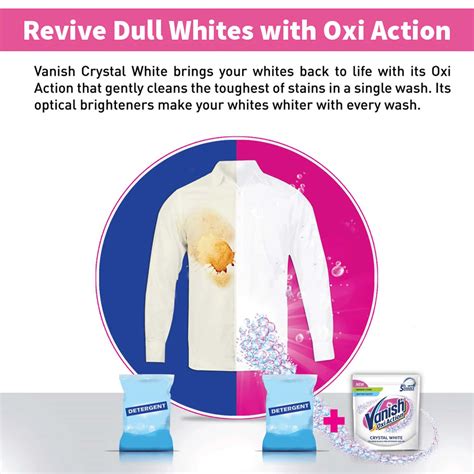Buy VANISH WHITE CHLORINE BLEACH FREE DETERGENT POWDER 100G Online ...