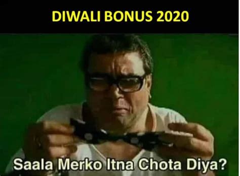 Social Media Reaction On Diwali Bonus Users Make Funny Memes And Jokes ...